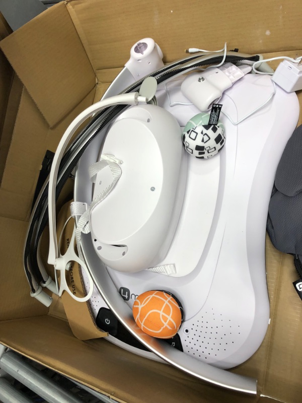 Photo 1 of 4moms mamaRoo 4 Multi-Motion Baby Swing + Safety Strap Fastener, Bluetooth Baby Swing with 5 Unique Motions, Cool Mesh Fabric, Dark Grey