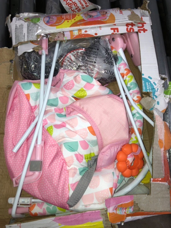 Photo 1 of Bright Starts Fanciful Fantasy Unicorn 3-Point Harness Vibrating Baby Bouncer with -Toy bar