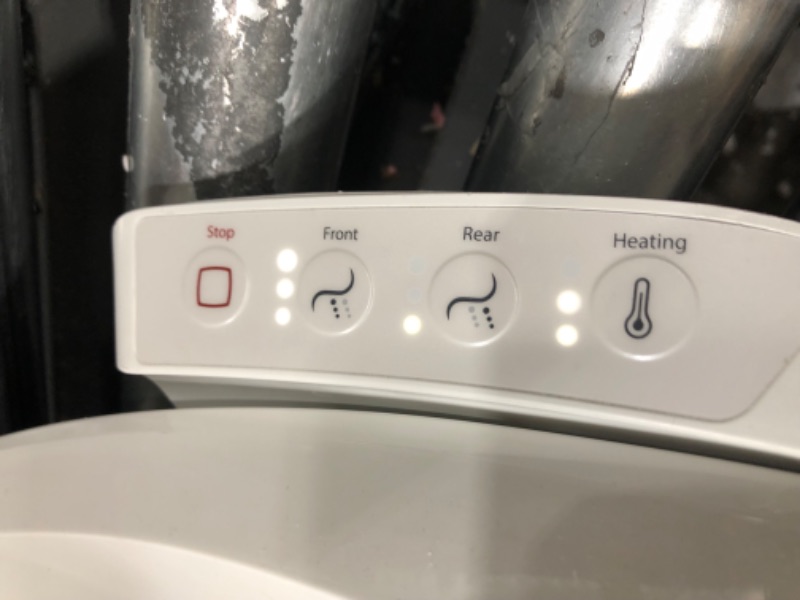 Photo 5 of **MINOR SHIPPING DAMAGE, TESTED**KOHLER C3-420 Electric Heated Bidet Seat for Elongated Toilet in White
