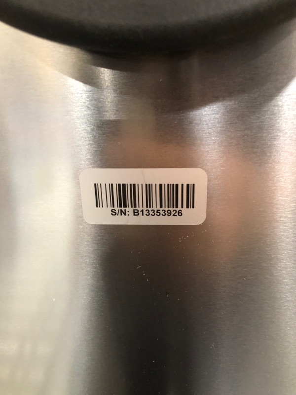 Photo 5 of **MINOR DENT**Simplehuman 35 Liter, 40 lb / 18.1 kg X-Large Pet Food Storage Container, Brushed Stainless Steel for Dog Food, Cat Food, and Bird Feed X-Large Storage