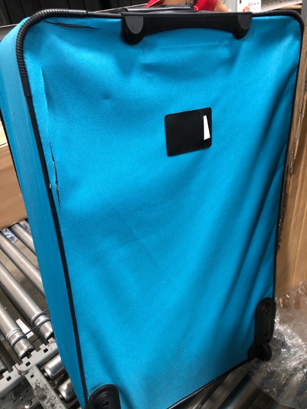 Photo 2 of *** SEE NOTES*** Rockland Journey Softside Upright Luggage Set,Expandable, Turquoise, 4-Piece (14/19/24/28)
