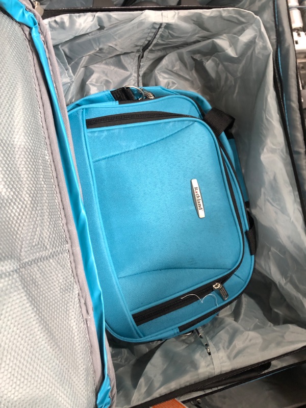 Photo 5 of *** SEE NOTES*** Rockland Journey Softside Upright Luggage Set,Expandable, Turquoise, 4-Piece (14/19/24/28)
