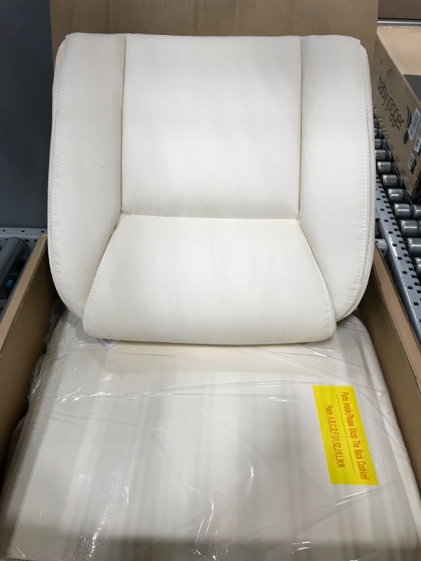 Photo 1 of Amazon Basics Classic Puresoft Padded Mid-Back Office Computer Desk Chair with Armrest - Cream