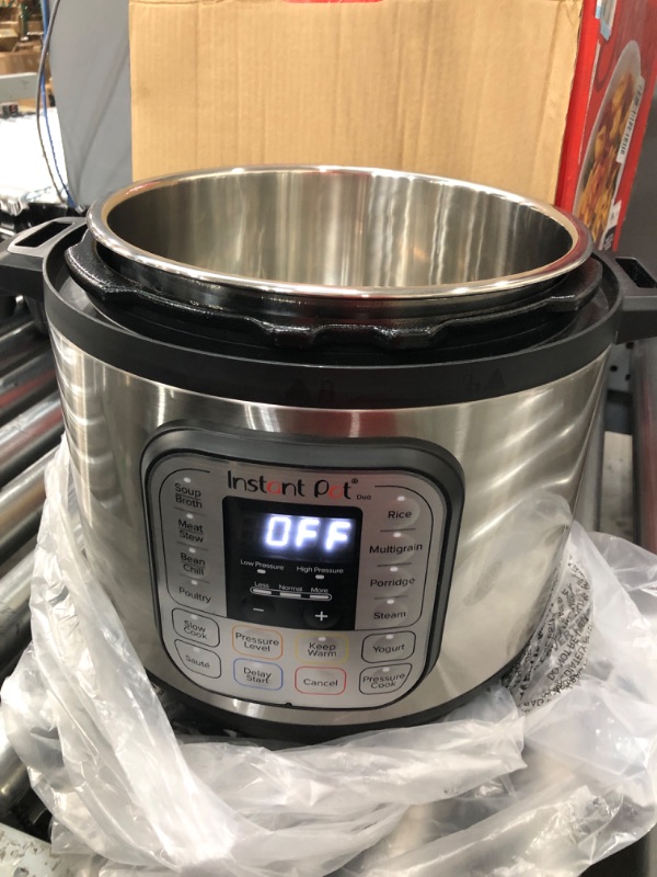 Photo 2 of **DAMAGED**
Instant Pot Duo 7-in-1 Electric Pressure Cooker