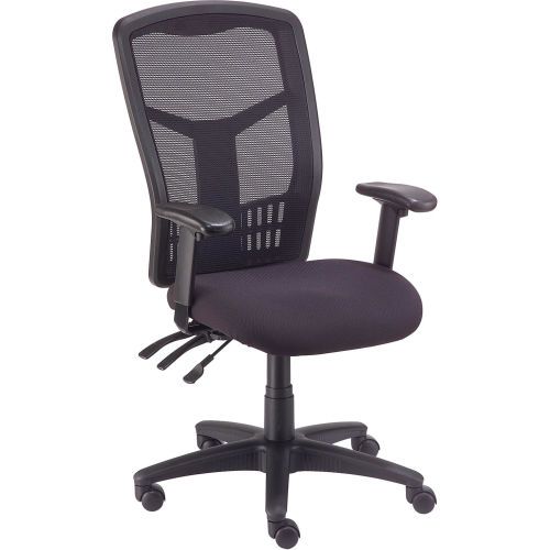 Photo 1 of ***PARTS ONLY!! Interion® Mesh Office Chair with High Back & Adjustable Arms, Fabric, Black
