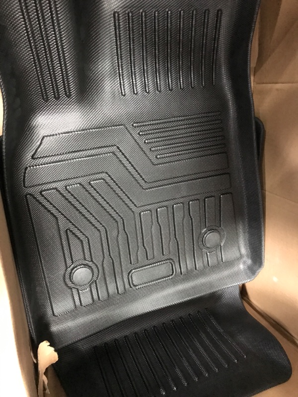 Photo 5 of (6 Pack) Tesla Model Y Floor Mats 2023 2022 2021 2020 3D Full Cover Front Rear Trunk Mats Custom Fits Floor Liners for Tesla Model Y Accessories All-Weather Protect Rear Cargo Liner Mats Model Y ?6 Pack?Floor+Cargo+Trunk Mats