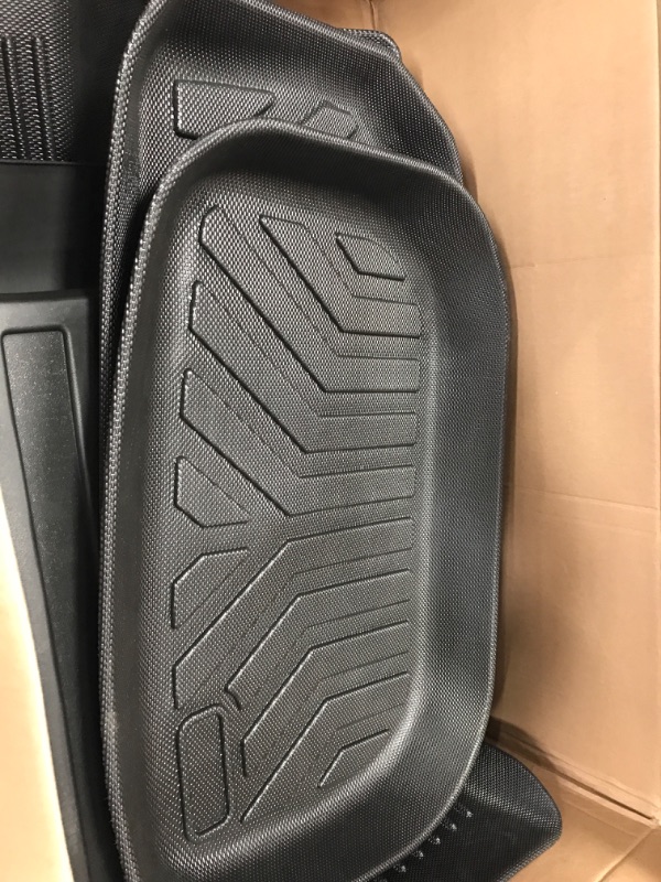 Photo 1 of (6 Pack) Tesla Model Y Floor Mats 2023 2022 2021 2020 3D Full Cover Front Rear Trunk Mats Custom Fits Floor Liners for Tesla Model Y Accessories All-Weather Protect Rear Cargo Liner Mats Model Y ?6 Pack?Floor+Cargo+Trunk Mats