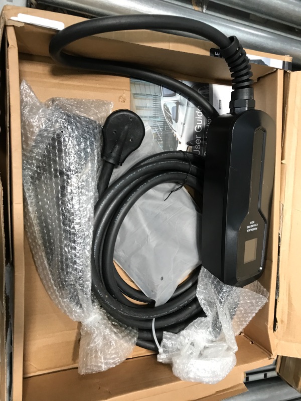 Photo 2 of ***PARTS ONLY*** Used / not able to test due to plug*** Besenergy Level 2 EV Charger 40 Amp with NEMA 6-50 Plug 20 feet Cord 240V J1772 Portable Charging Cable