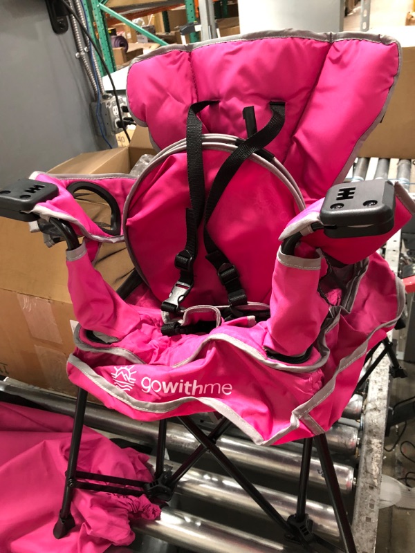 Photo 2 of Baby Delight Go with Me Venture Portable Chair, Indoor and Outdoor, Sun Canopy, 3 Child Growth Stages, Pink