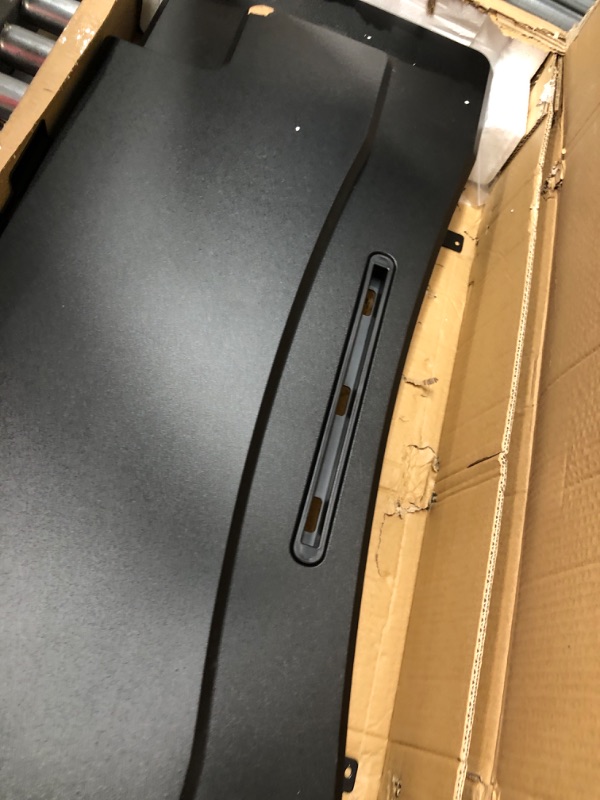 Photo 1 of TechOrbits Standing Desk Converter - 42 Inch MDF Wood, Adjustable Height Sit to Stand Up Desk Riser for Home Office - Computer, Laptop & Dual Monitor Workstation - Black Black 42 Inch