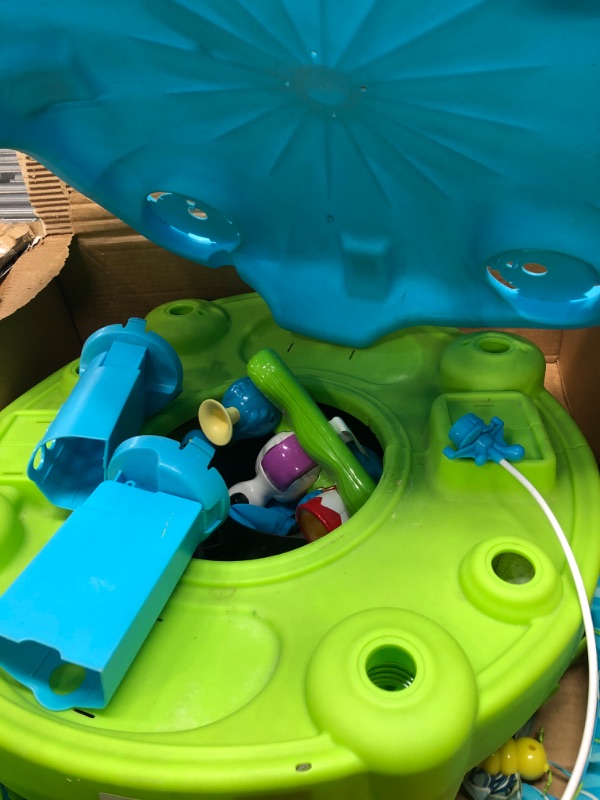 Photo 2 of Evenflo Exersaucer Triple Fun Active Learning Center, Life in the Amazon Green