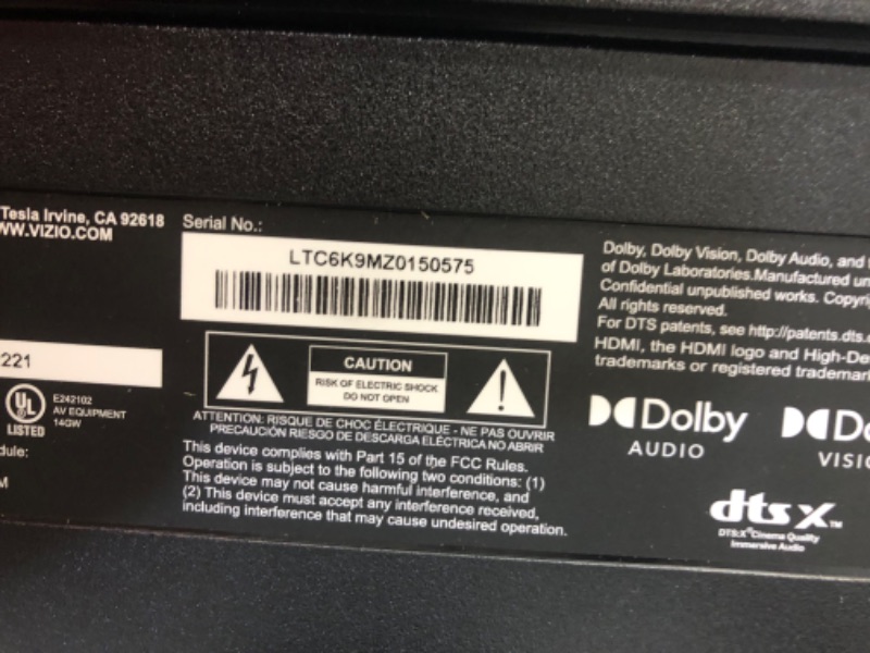 Photo 1 of VIZIO 50-inch MQX Series Premium 4K 120Hz QLED HDR Smart TV with Dolby Vision, Active Full Array, 240Hz @ 1080p PC Gaming, WiFi 6E, and Alexa Compatibility M50QXM-K01, 2023 Model
