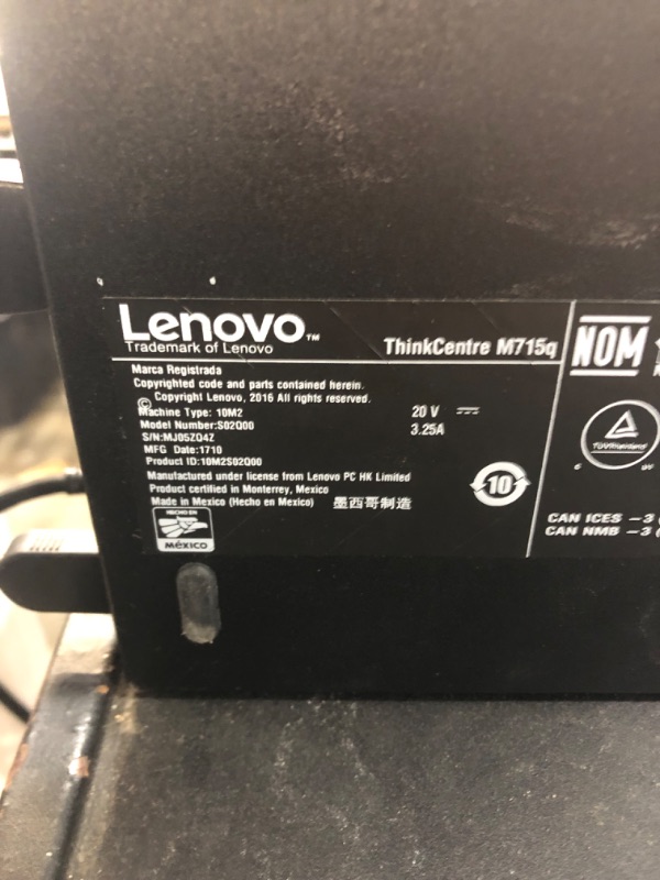 Photo 1 of Lenovo ThinkCentre M715q Mini Tiny Business Desktop PC,Lenovo ThinkCentre M715q AMD PRO A12-9800E 16GB DDR4 256 GB Tiny Desktop