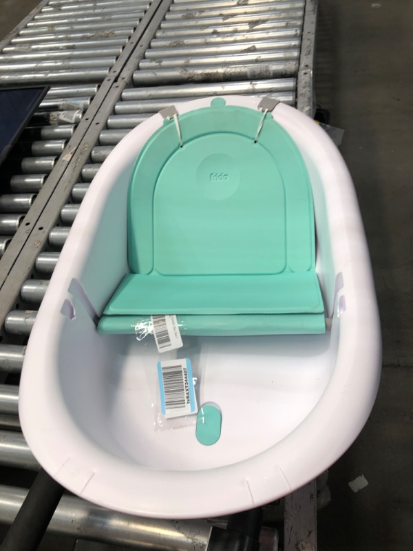 Photo 2 of 4-in-1 Grow-with-Me Bath Tub by Frida Baby Transforms Infant Bathtub to Toddler Bath Seat with Backrest for Assisted Sitting in Tub