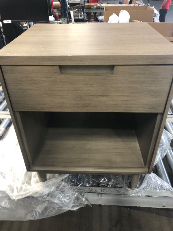 Photo 1 of 18" x 20" x 25.5" 1 drawer night stand with power strip on left 