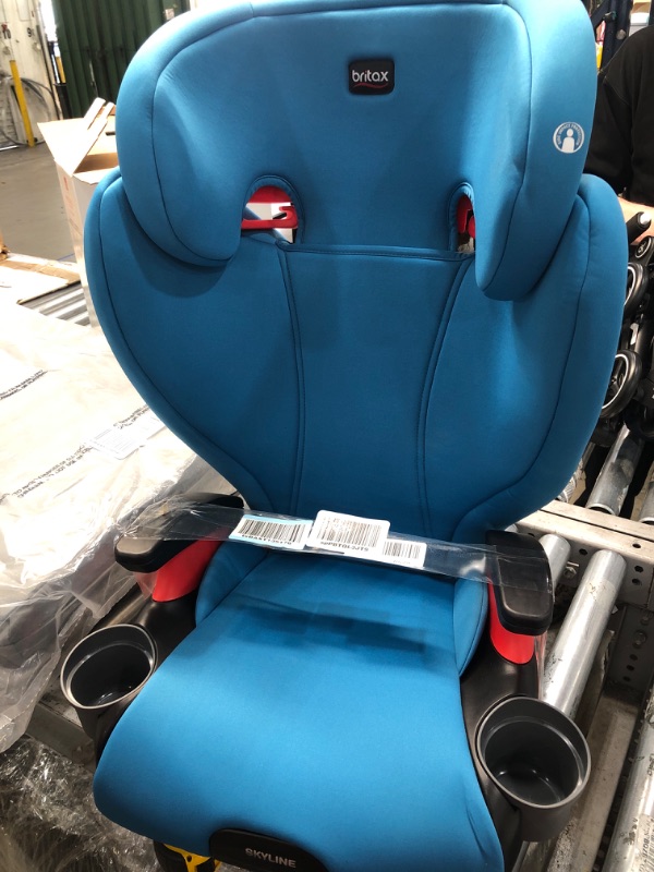 Photo 2 of Britax Skyline 2-Stage Belt-Positioning Booster Car Seat, Teal - Highback and Backless Seat