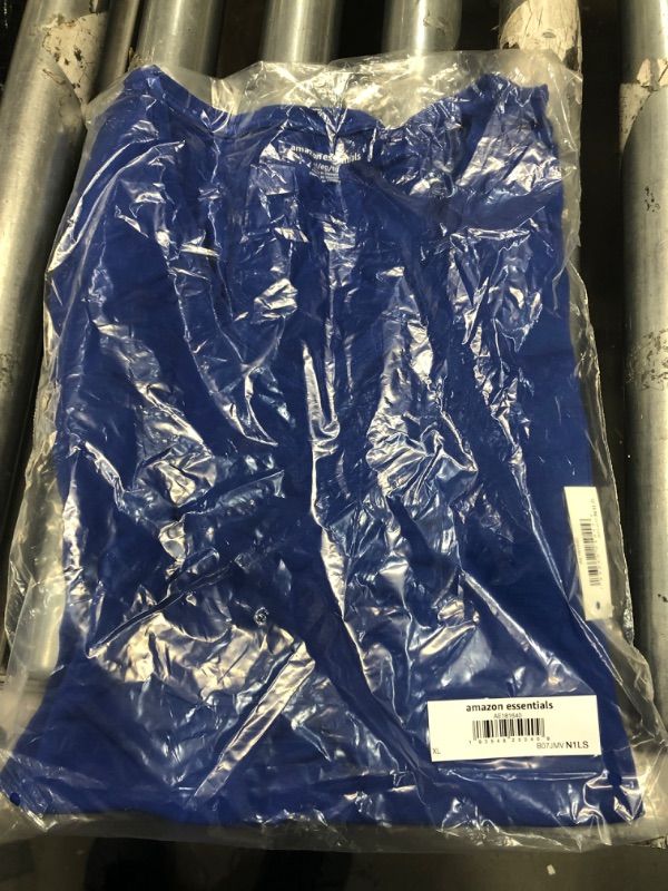 Photo 1 of Amazon Essentials Women's Relaxed-Fit Short-Sleeve V-Neck Tunic (Available in Plus Size) Rayon Blend Cobalt Blue X-Large
