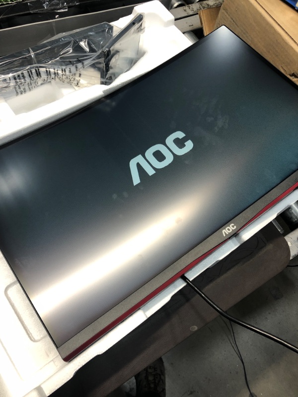 Photo 5 of AOC C24G1A 24" Curved Frameless Gaming Monitor, FHD 1920x1080, 1500R, VA, 1ms MPRT, 165Hz (144Hz supported), FreeSync Premium, Height adjustable Black 24 in FHD Curved 165Hz 1ms