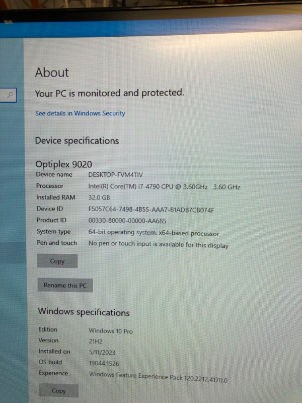 Photo 4 of Dell Optiplex 9020 Small Form Factor Desktop with Intel Core i7-4770 Upto 3.9GHz, HD Graphics 4600 4K Support, 32GB RAM, 1TB SSD, DisplayPort, HDMI, Wi-Fi, Bluetooth - Windows 10 Pro (Renewed) Intel Core i7-4770 | No Optical