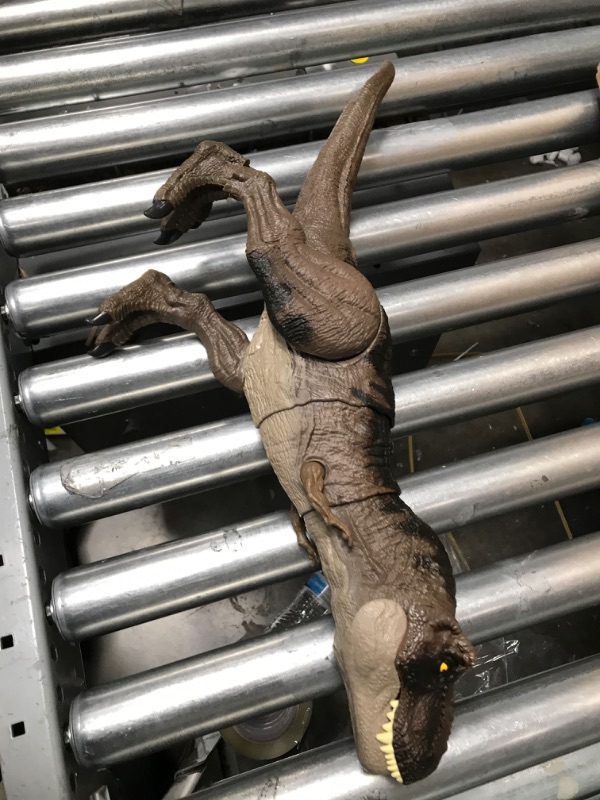 Photo 2 of ?Jurassic World Dominion Dinosaur T Rex Toy, Thrash ‘N Devour Tyrannosaurus Rex Action Figure with Sound and Motion???? Frustration Free Packaging