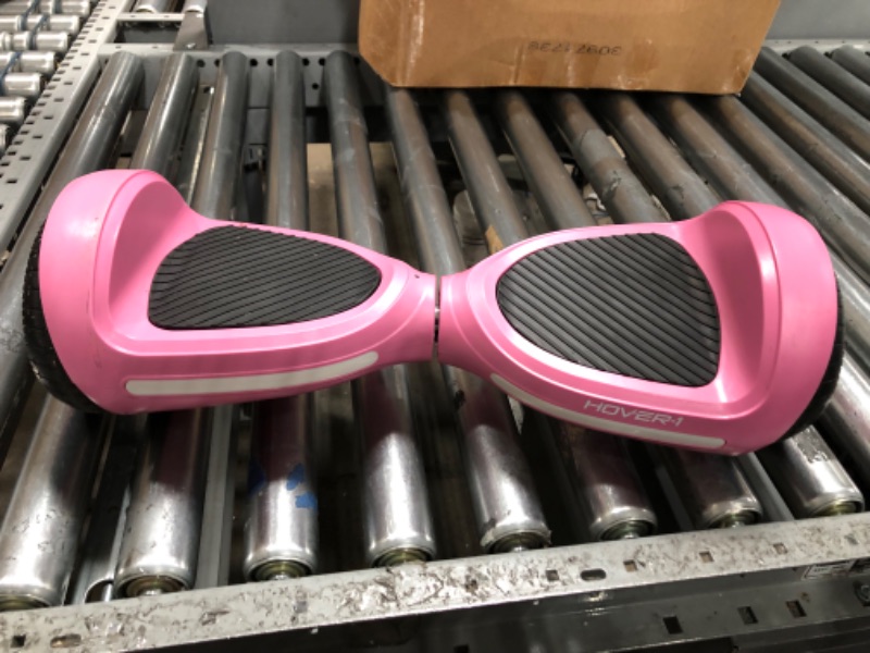 Photo 5 of Hover-1 My First Hoverboard Electric Self-Balancing Hoverboard for Kids with 5 mph Max Speed, Dual 150W Motors, 6.3” Tires, 3 Miles Max Range, and LED Headlights Pink Hoverboard