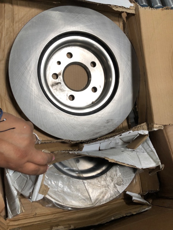 Photo 1 of 2 PACK ACDelco Silver 18A2724A Front Disc Brake Rotor
