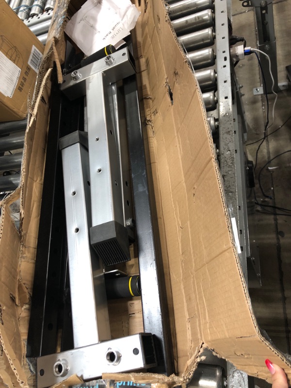 Photo 1 of 3-1 Squat Rack, Barbell Rack, Bench Press Rack Push Up Machine, Squat Rack for Home Gym Strength Training Machine Built-in Polyurethane Rollers to Protect the Bar Knurling