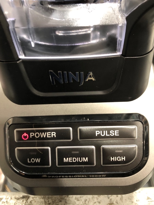 Photo 2 of ***POWER ON*** Ninja BL610 Professional 72 Oz Countertop Blender with 1000-Watt Base and Total Crushing Technology for Smoothies, Ice and Frozen Fruit, Black, 9.5 in L x 7.5 in W x 17 in H with 25 Chef-inspired Recipes