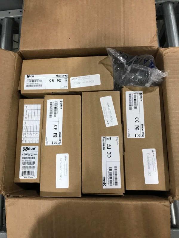 Photo 1 of XBLUE QB1 System Bundle with 4 IP5g IP Phones Including Auto Attendant, Voicemail, Cell & Remote Phone Extensions & Call Recording IP5g 4 Phone Bundle