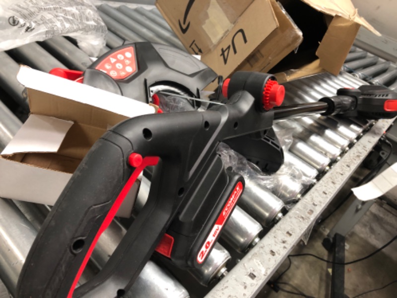 Photo 3 of Ecomax 12" Cordless String Trimmer & Edger, 18V Electric Weed Wacker with 2Ah Battery and Charger, Lightweight Weed Eater, Edger Lawn Tool with 90 Degree Adjustable Head for Yard and Garden, ELG03