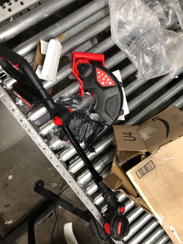 Photo 1 of Ecomax 12" Cordless String Trimmer & Edger, 18V Electric Weed Wacker with 2Ah Battery and Charger, Lightweight Weed Eater, Edger Lawn Tool with 90 Degree Adjustable Head for Yard and Garden, ELG03