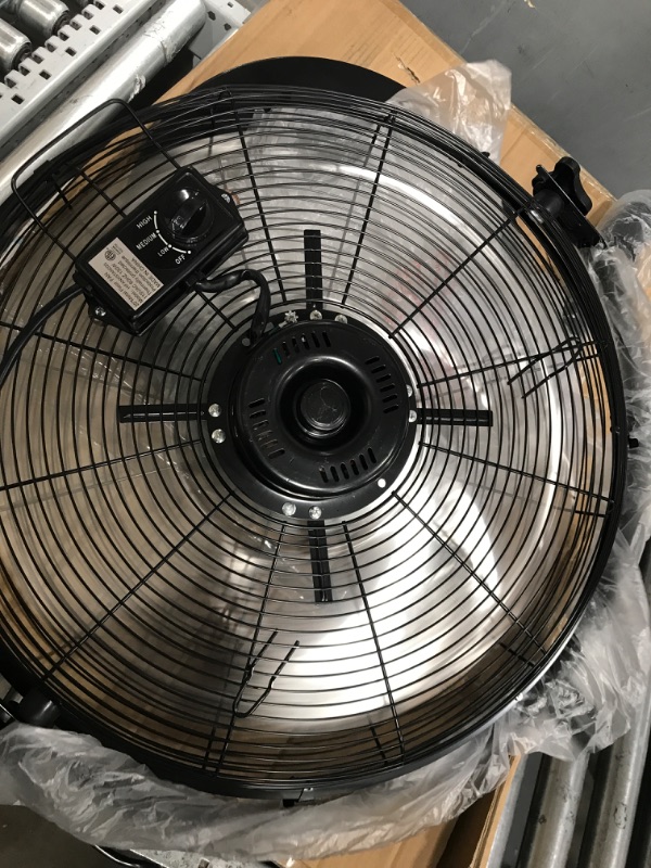 Photo 2 of **BROKEN BOTTOM BASE**Simple Deluxe 20 Inch Pedestal Standing Fan, High Velocity, Heavy Duty Metal For Industrial, Commercial, Residential, Greenhouse Use, Black 20 inch stand fan