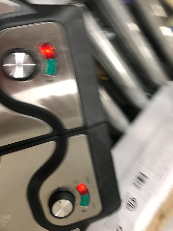 Photo 1 of Chefman Double Waffle Maker, 2 at a Time 6-Inch Belgian Waffle Maker with Mess Free Moat and 7 Shade Settings Temp Control, Electric Non Stick Waffle Iron Griddle, Hashbrowns, Keto Chaffle Maker Stainless - Double