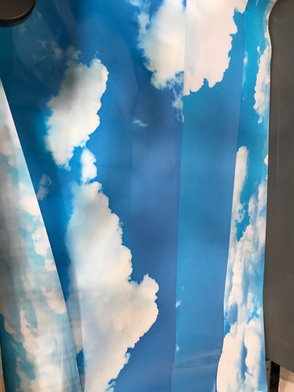 Photo 3 of (8)  Blue Sky Clouds Pattern Contact Paper Self Adhersive Vinyl Removable Wallpaper Kitchen Backsplash Accent Wall Art Crafts Decor 48x24