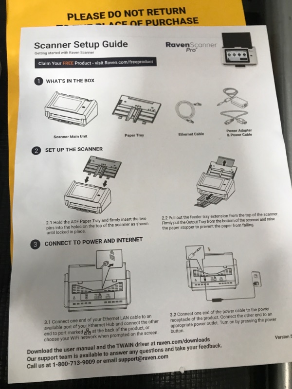 Photo 5 of Raven Pro Document Scanner - Huge LCD Touchscreen, High Speed Color Duplex Feeder (ADF), Wireless Scan to Cloud, WiFi, Ethernet, USB, Home or Office...