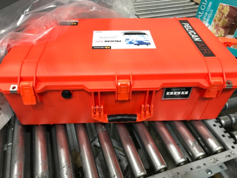 Photo 2 of Pelican Color Case Orange Pelican 1615 Air case with Black Handles & latches. 