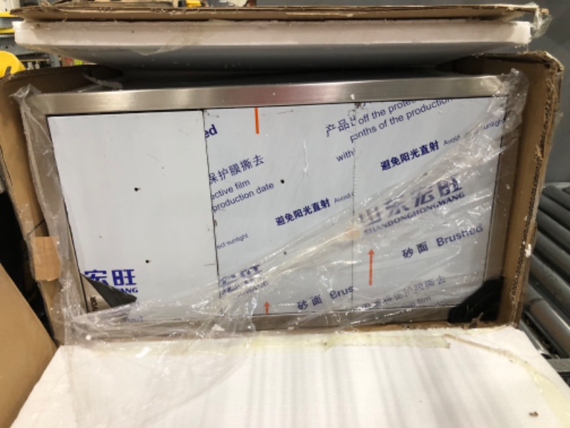 Photo 1 of ***DAMAGED*** Mophorn 17W x 30H x 21D Inch Outdoor Kitchen Stainless Steel Double Access Drawers with Paper Towel Holder Combo for BBQ Island or Grill Station