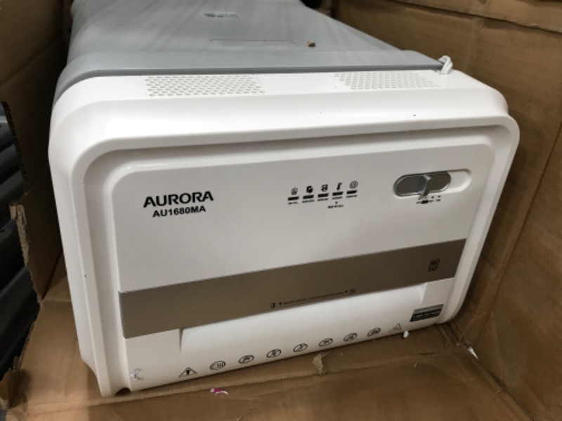 Photo 4 of Aurora Heavy Duty High Security 16-Sheet Micro-Cut Shredder/Anti-Jam/60 Min Run Time/ 7-Gallon Pullout Basket and Casters 16-Sheet MicroCut 60-Min Run Time