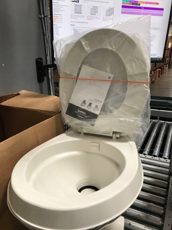 Photo 3 of Dometic 300 Series Standard Height Toilet, White Standard Height White