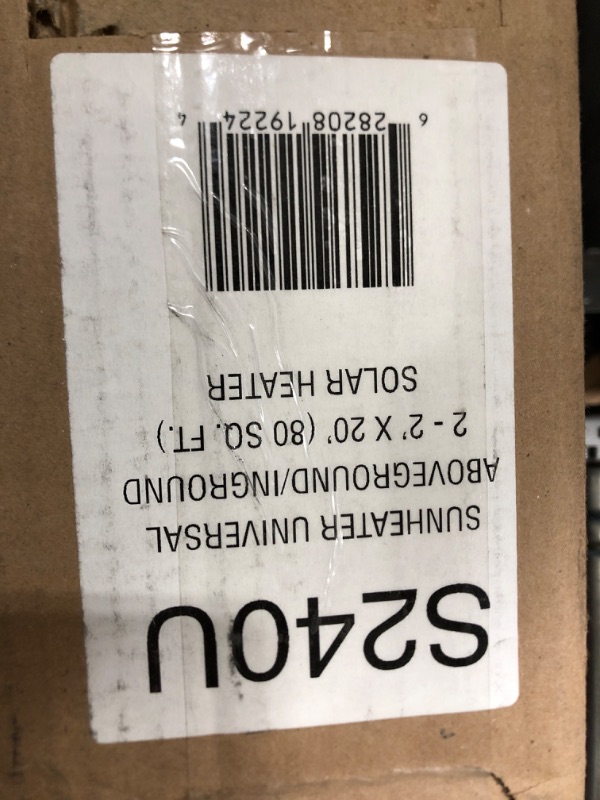 Photo 1 of SunHeater Pool Heating System Two 2’ x 20’ Panels – Solar Heater for Inground and Aboveground Made of Durable Polypropylene, Raises Temperature, 6-10°F, S240U