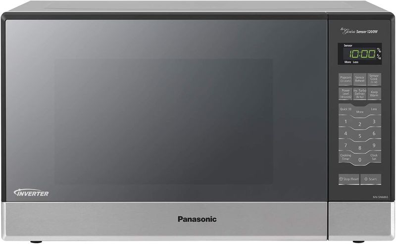 Photo 1 of Panasonic Microwave Oven NN-SN686S Stainless Steel Countertop/Built-In with Inverter Technology and Genius Sensor, 1.2 Cubic Foot, 1200W
