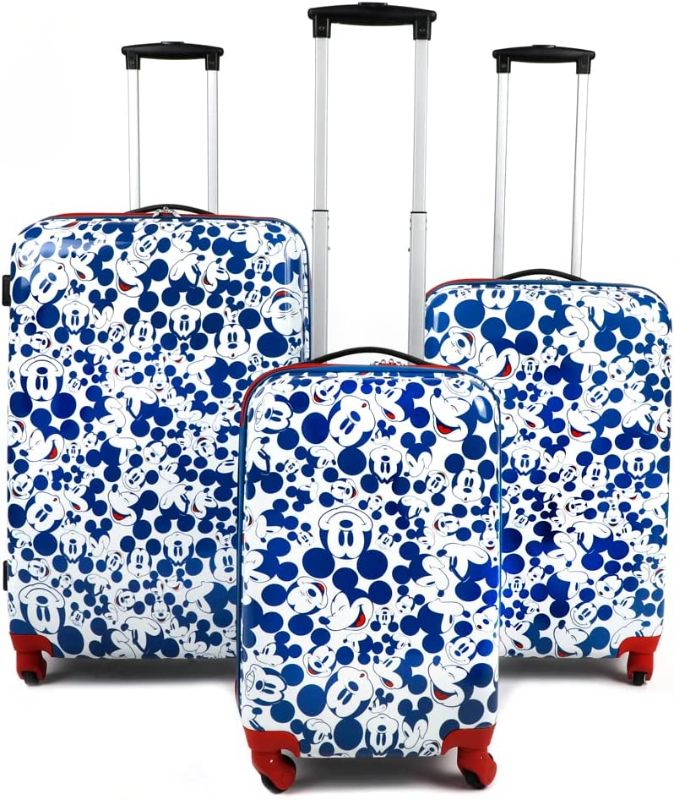 Photo 1 of Disney Mickey Mouse 3 Piece Blue Luggage Assortment Set