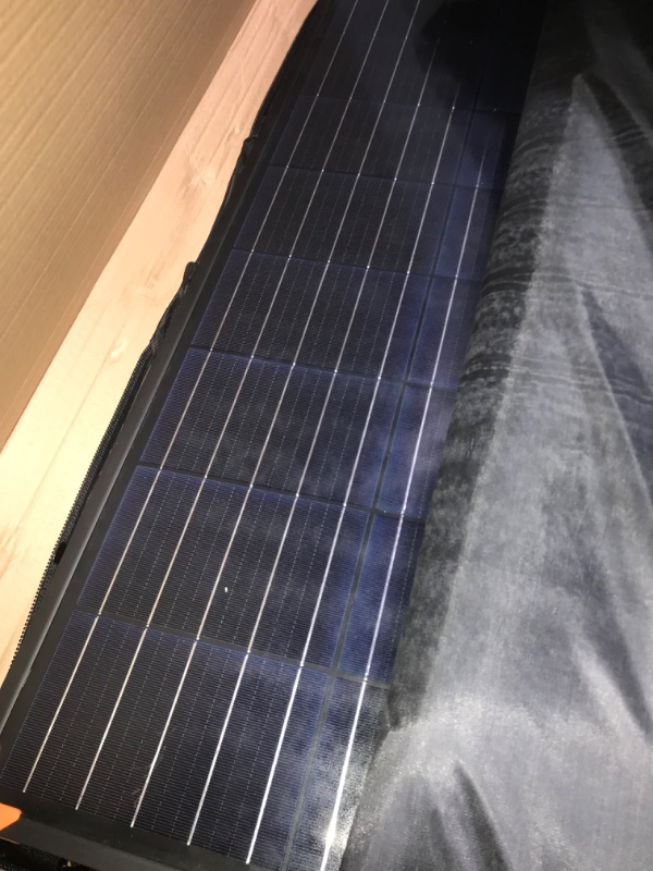 Photo 1 of **ONLY THE PANEL** 200W Solar Panel Charger with 20A PWM Charger Controller, SAE 8mm DC 5521 Anderson Output IP65 Waterproof Foldable Suitcase with Kickstand Power Emergency for Battery Generator Power Station 200watts