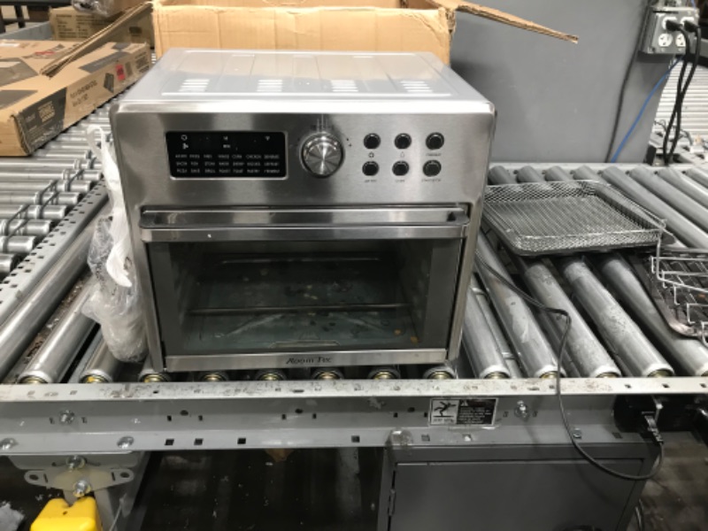 Photo 4 of **DOES NOT FUNCTION**26 Quart Air Fryer Oven with 9 Accessories,21-in-1 Smart Large Airfryer,Countertop Convection Toaster Ovens for Rotisserie,Baking,Dehydrators,Grills