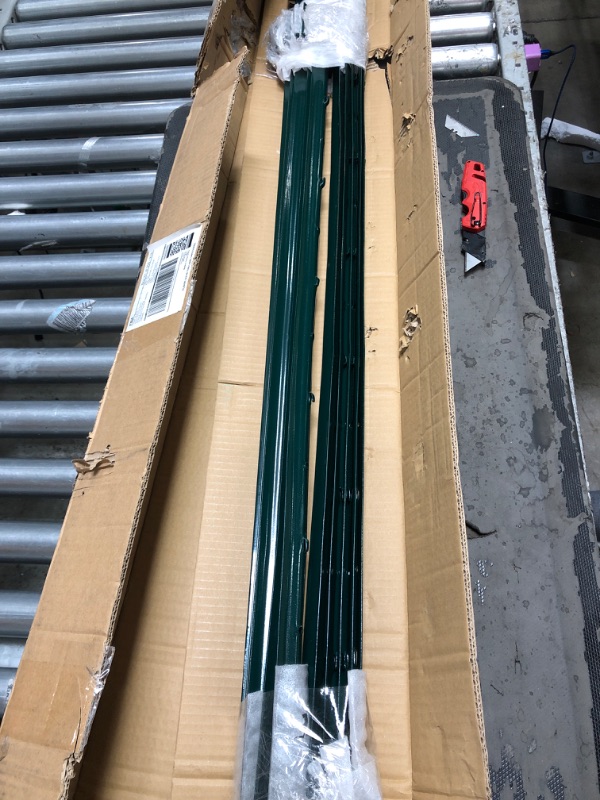 Photo 1 of VASGOR 5 Feet Sturdy Duty Metal Fence Post – Garden U Post for Fencing - 10 Pack