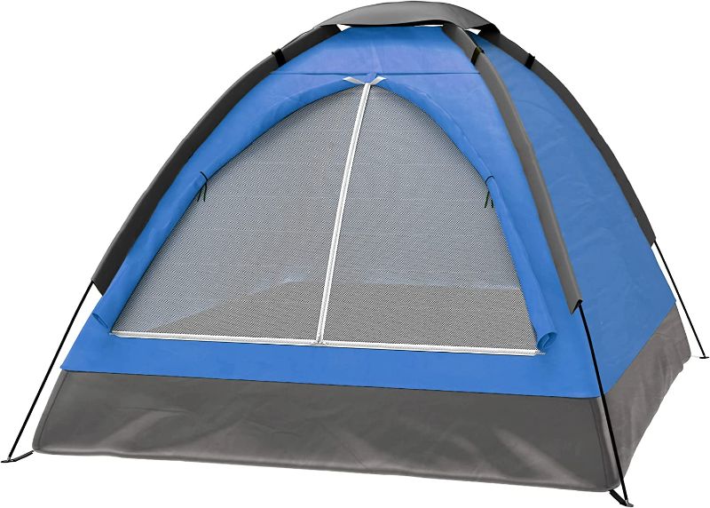 Photo 1 of 
2-Person Camping Tent – Includes Rain Fly and Carrying Bag – Lightweight Outdoor Tent for Backpacking, Hiking, or Beach by Wakeman Outdoors
Color:Dome
Style:Blue