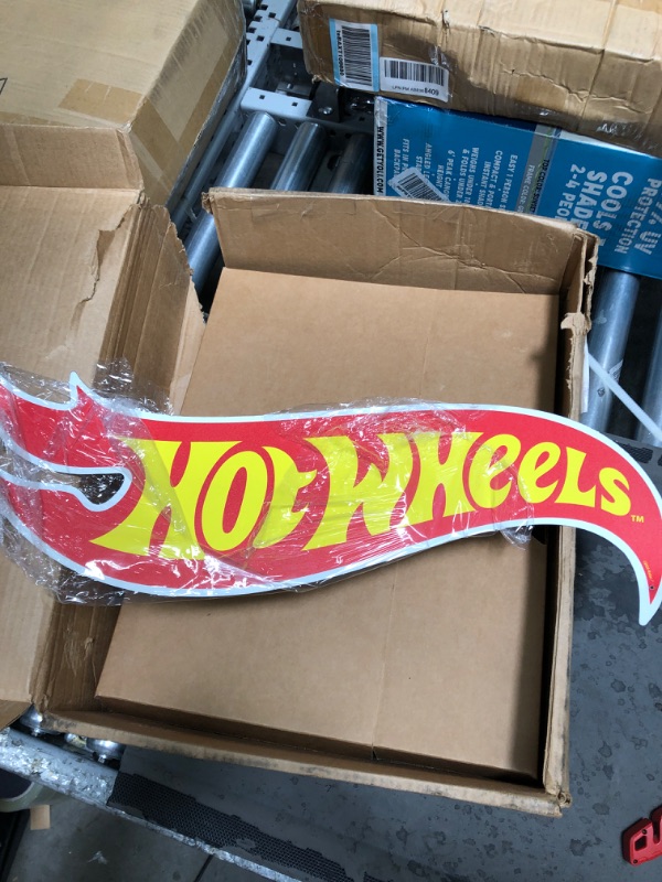 Photo 2 of 
Open Road Brands Mattel Hot Wheels Flame Logo Metal Sign - Large Hot Wheels Sign for Kids' Bedroom, Man Cave or Garage