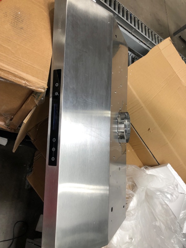 Photo 3 of 
30 Inch Under Cabinet Range Hood Kitchen Vent Hood,Built in Range Hood for Ducted in Stainless Steel, with Permanent Stainless Steel Filters
Style:30" Single Motor