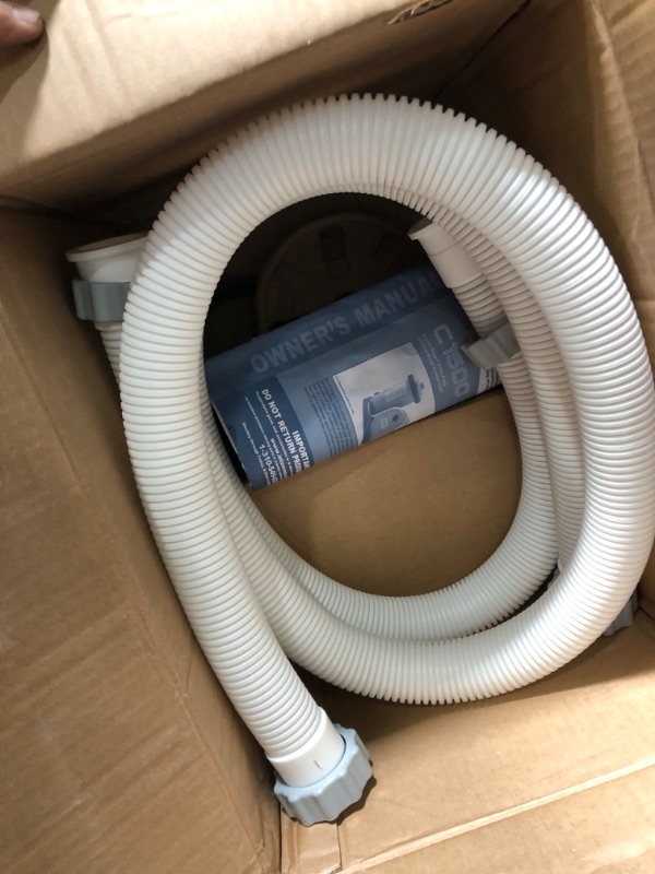 Photo 1 of Pump Works but Rough Sounding****INTEX 28635EG C1500 Krystal Clear Cartridge Filter Pump for Above Ground Pools, 1500 GPH Pump Flow Rate & Deluxe Wall Mount Surface Skimmer 1,500 Gallons Per Hour 1,500 Gallons Per Hour Filter Pump + Skimmer