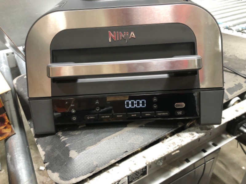 Photo 3 of ***PARTS ONLY*** Ninja DG551 Foodi Smart XL 6-in-1 Indoor Grill with Air Fry, Roast, Bake, Broil, & Dehydrate, Foodi Smart Thermometer, 2nd Generation, Black/Silver Ninja Foodi Smart XL Grill + Thermometer 2nd Generation